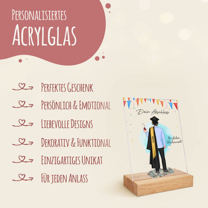 Acrylglas mit Konfiguration - Schulabschluss Bachelor/Master