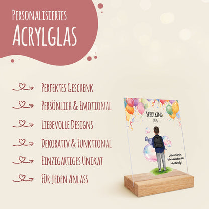 Acrylglas mit Konfiguration - Einschulung