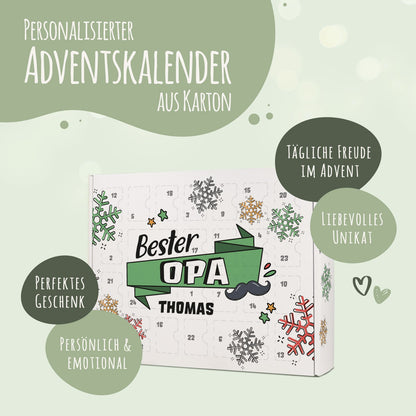 Personalisierter DIY Adventskalender mit Beste/Bester Design zum selbst Befüllen