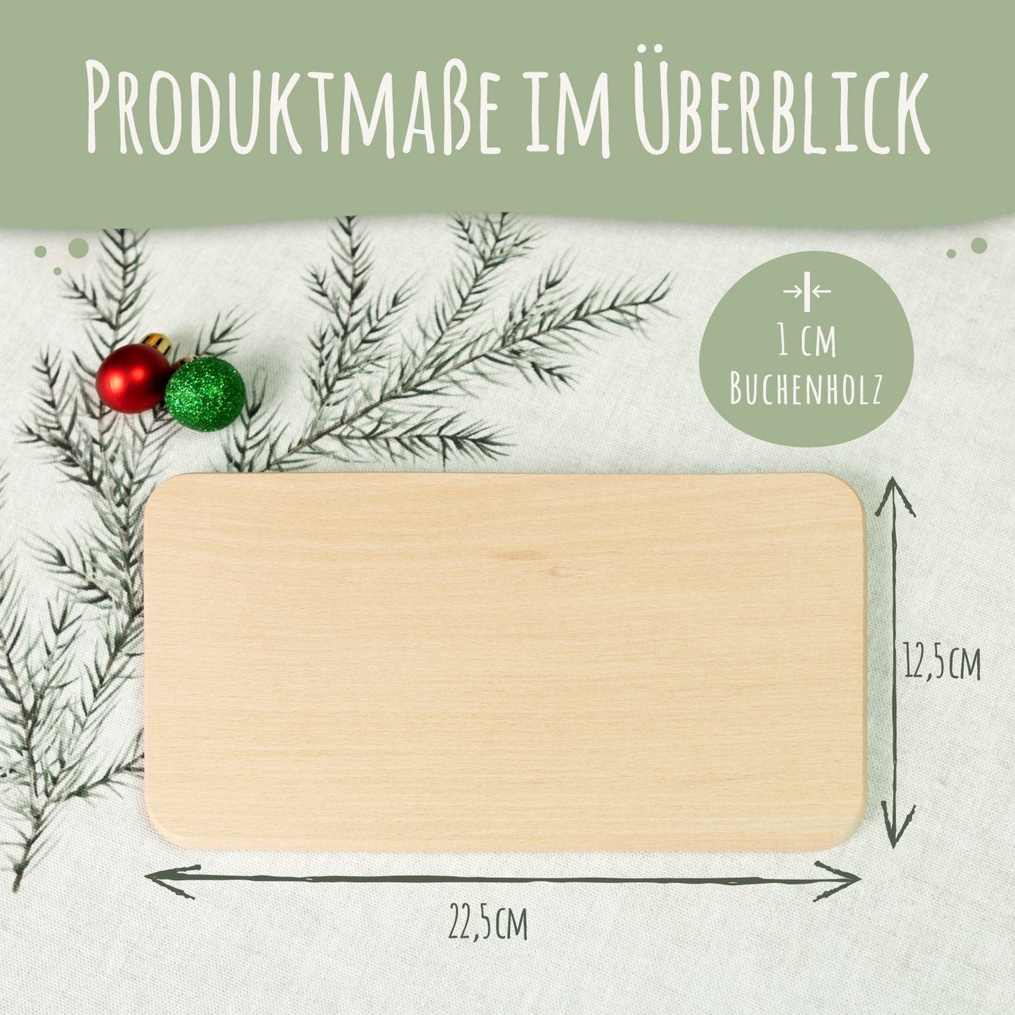 Frühstücksbrettchen zu Weihnachten - Waschbär - personalisiert mit Name