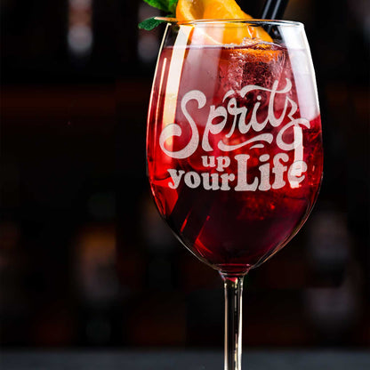 Leonardo Weinglas mit Gravur - "Spritz up your Life"