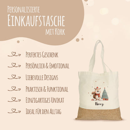 Einkaufstasche Kork - Geschenktiere