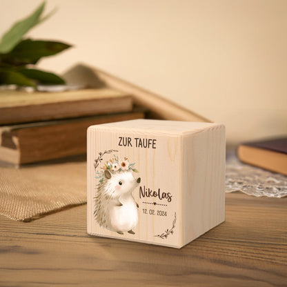 Spardose aus Holz - Tiere