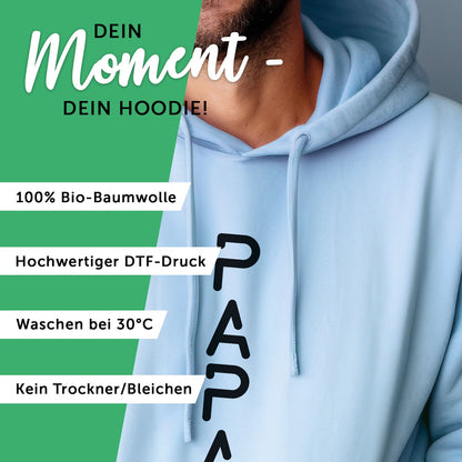Personalisierter Hoodie für Herren - PAPA EST. Space