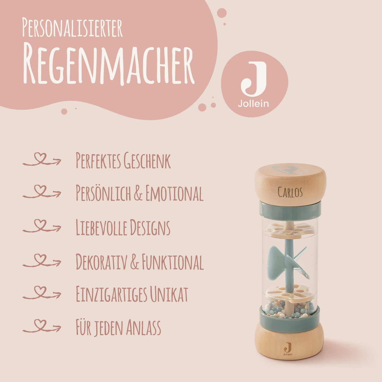 Regenmacher von Jollein - Personalisiert mit Name