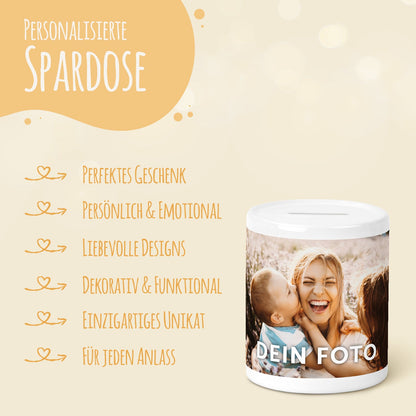 Spardose aus Keramik - mit eigenem Foto