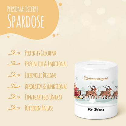 Spardose aus Keramik - Weihnachtsgeld