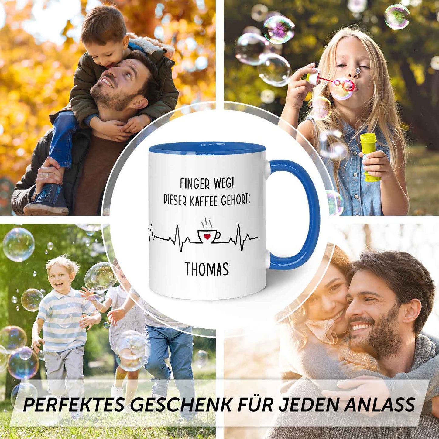Bedruckte Tasse mit Spruch - Finger Weg!
