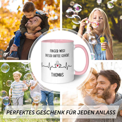 Bedruckte Tasse mit Spruch - Finger Weg!