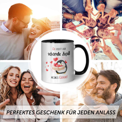 Bedruckte Tasse mit Spruch - Du bist der schönste Zufall meines Lebens