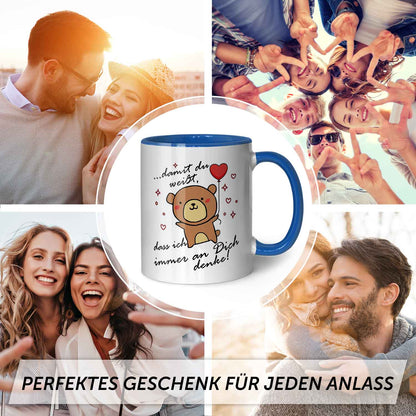 Bedruckte Tasse mit Spruch - Damit du weisst