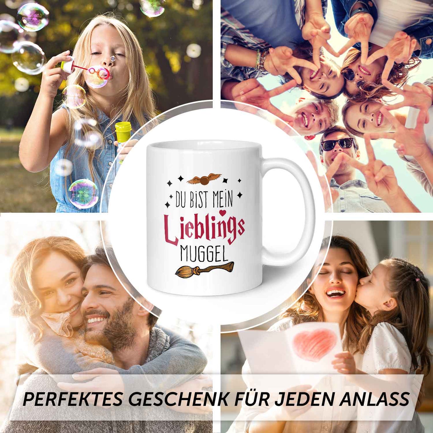 Bedruckte Tasse mit Spruch - Du bist mein Lieblingsmuggel