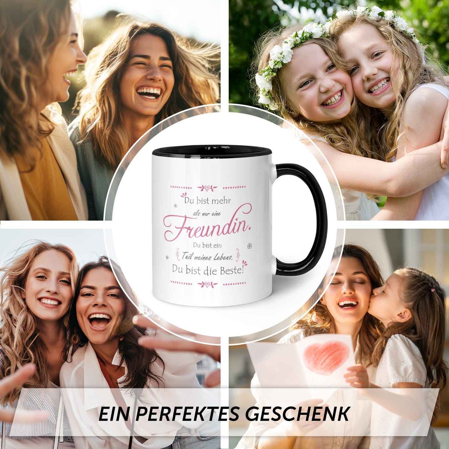Bedruckte Tasse mit Spruch - "Du bist mehr als nur eine Freundin"