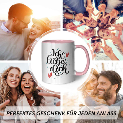 Bedruckte Tasse mit Spruch - Ich liebe dich V2