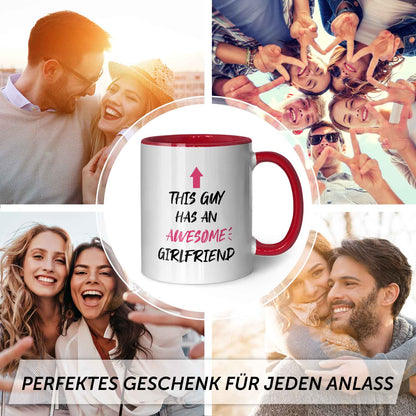 Bedruckte Tasse mit Spruch - Awesome Girlfriend