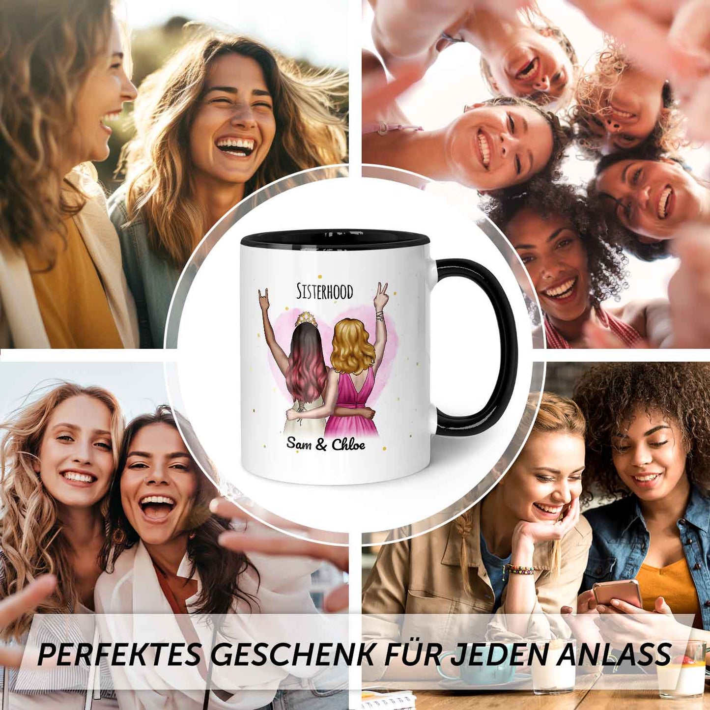 Bedruckte Tasse mit Konfiguration - Beste Freundin