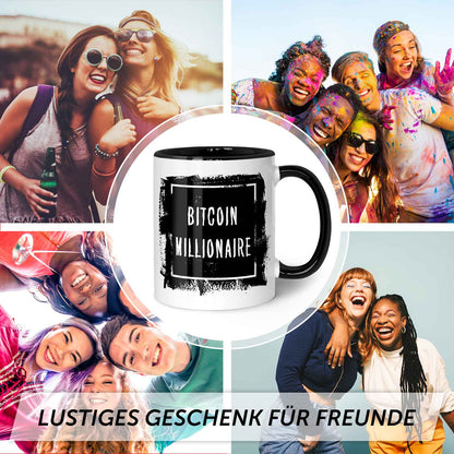 Bedruckte Tasse mit Spruch - Bitcoin Millionaire