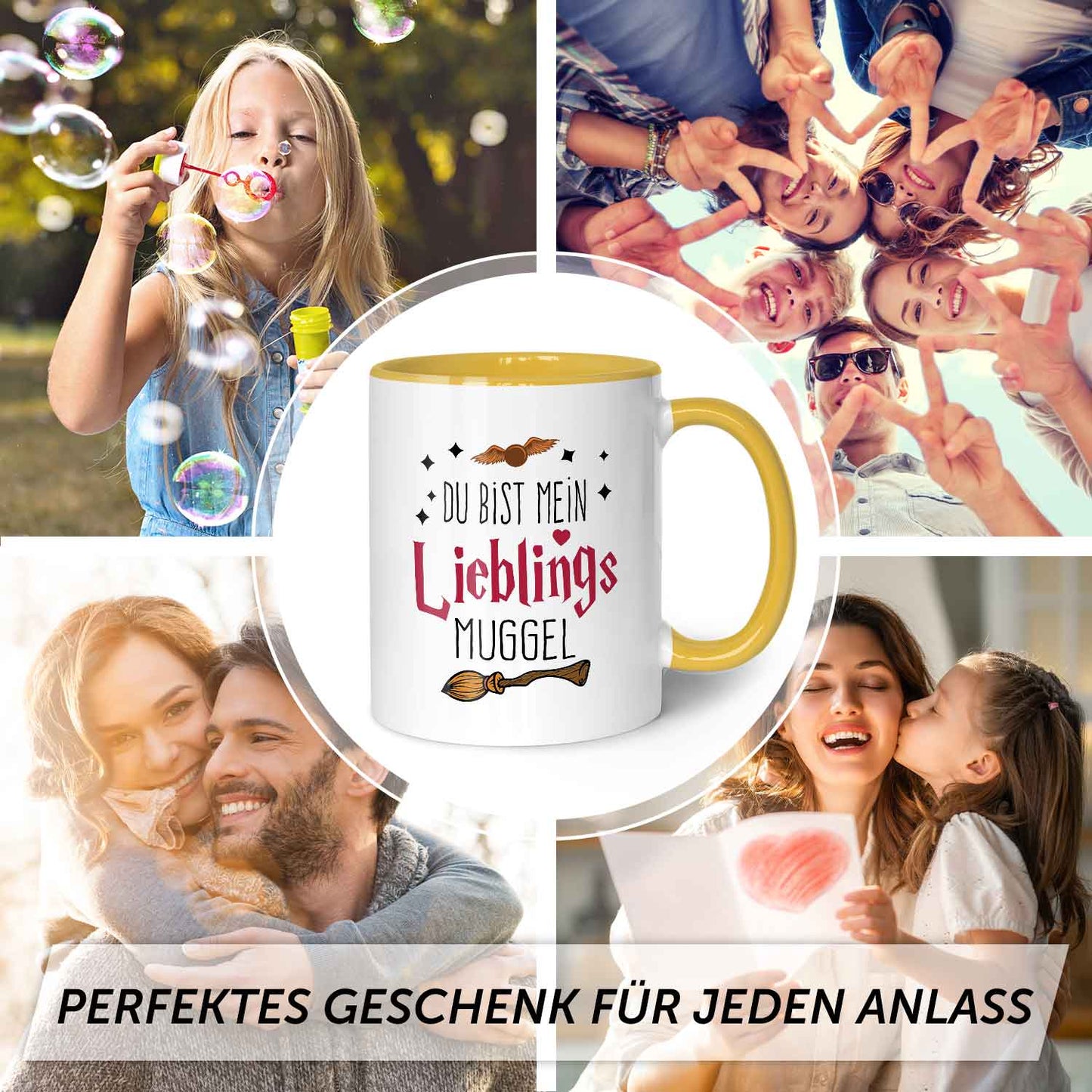 Bedruckte Tasse mit Spruch - Du bist mein Lieblingsmuggel