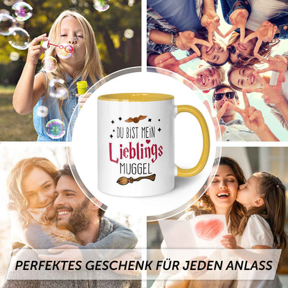 Bedruckte Tasse mit Spruch - Du bist mein Lieblingsmuggel