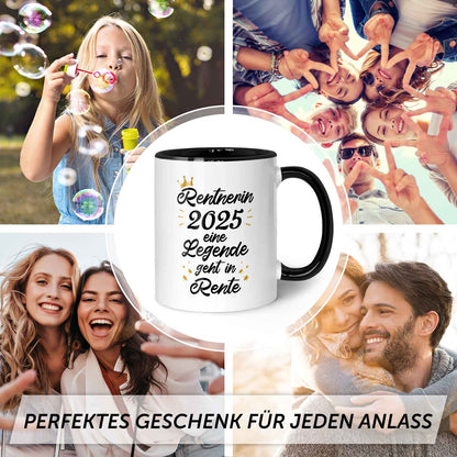 Bedruckte Tasse mit Spruch Rentner/Rentnerin