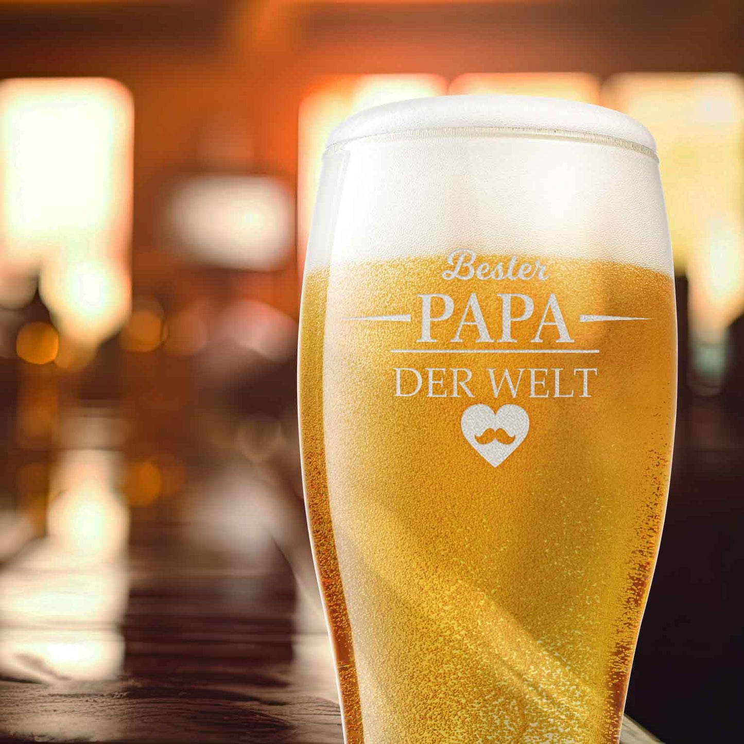 Leonardo Weizenglas mit Gravur "Bester Papa der Welt"