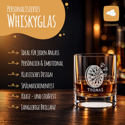 Leonardo Whiskyglas mit Gravur "Dart 180"