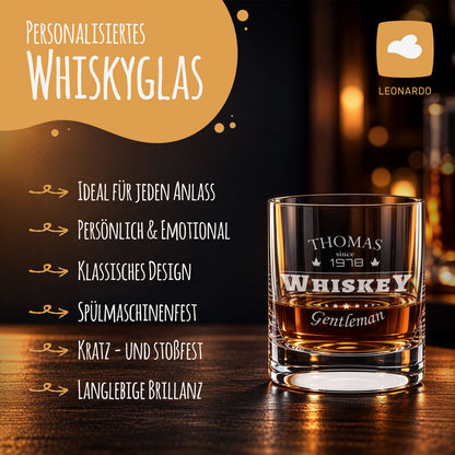 Leonardo Whiskyglas Gentleman Whisky mit Gravur