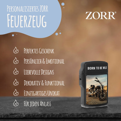 Elektrisches Feuerzeug personalisiert mit eigenem Text und Foto
