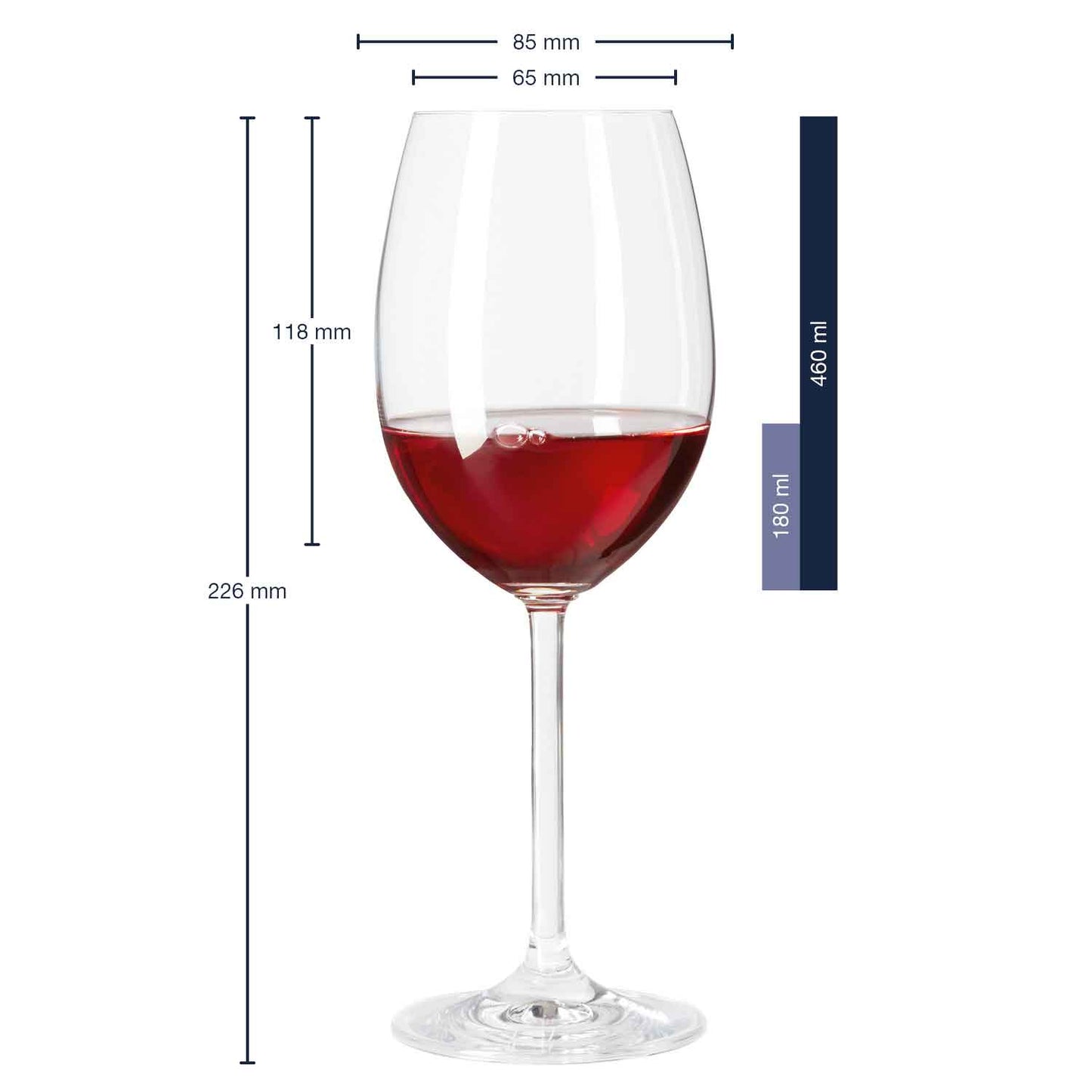 Leonardo Weinglas mit Gravur "Zu Vino sag ich nie no" mit Namen
