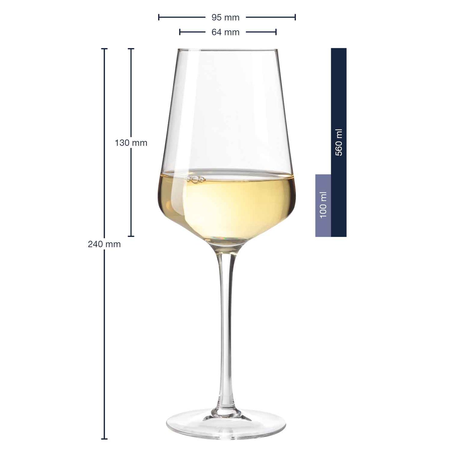 Leonardo Weinglas mit Gravur - "Dear Santa"