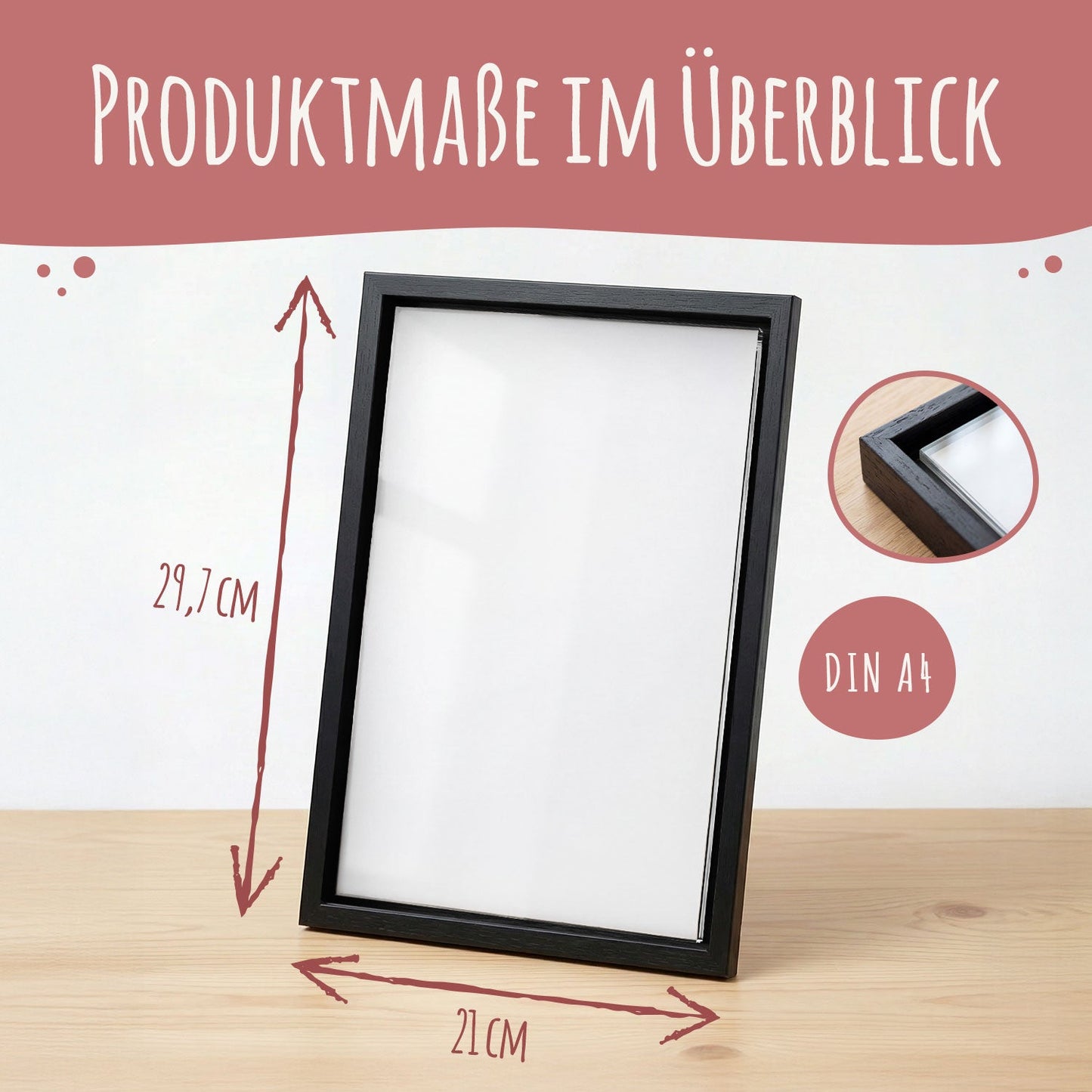 Love Magazine auf Acryl im Schattenfugenrahmen - Personalisiertes Geschenk mit Foto