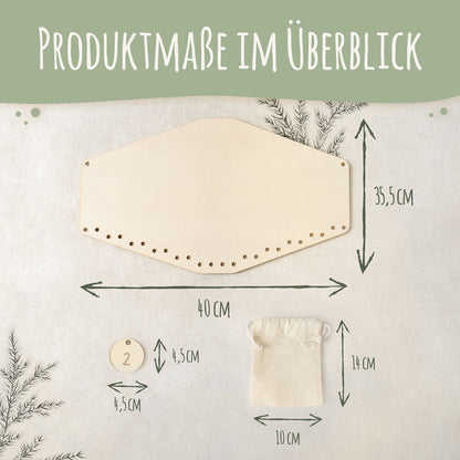 Personalisierter Adventskalender aus Holz mit Druckmotiv & Namen - Wichtel