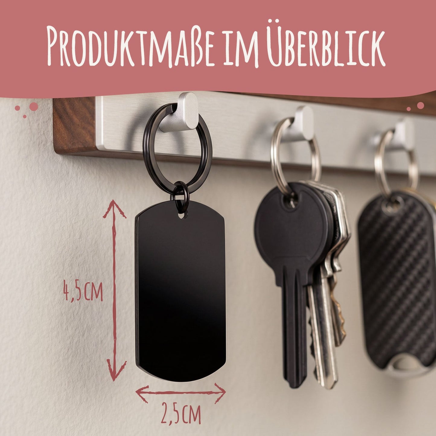 Metall Dog Tag mit Gravur - Dein Foto & Kalender