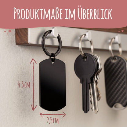 Metall Dog Tag mit Gravur - Dein Foto & Kalender