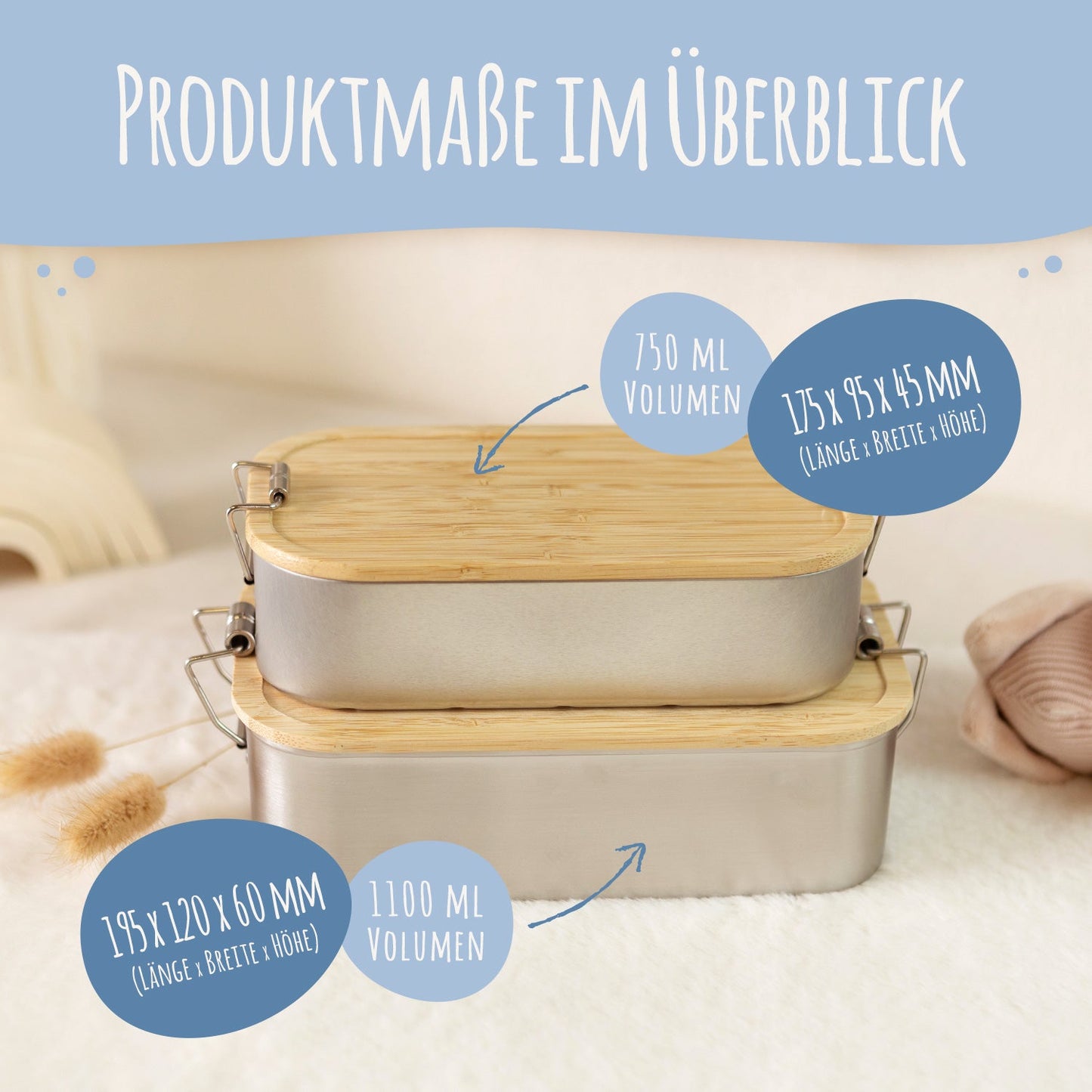 Brotdose mit Deckel für Kinder mit UV-Druck im "Ninja" Design