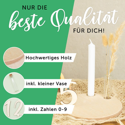 Bedruckter Geburtstagsteller für Kinder - Blumen