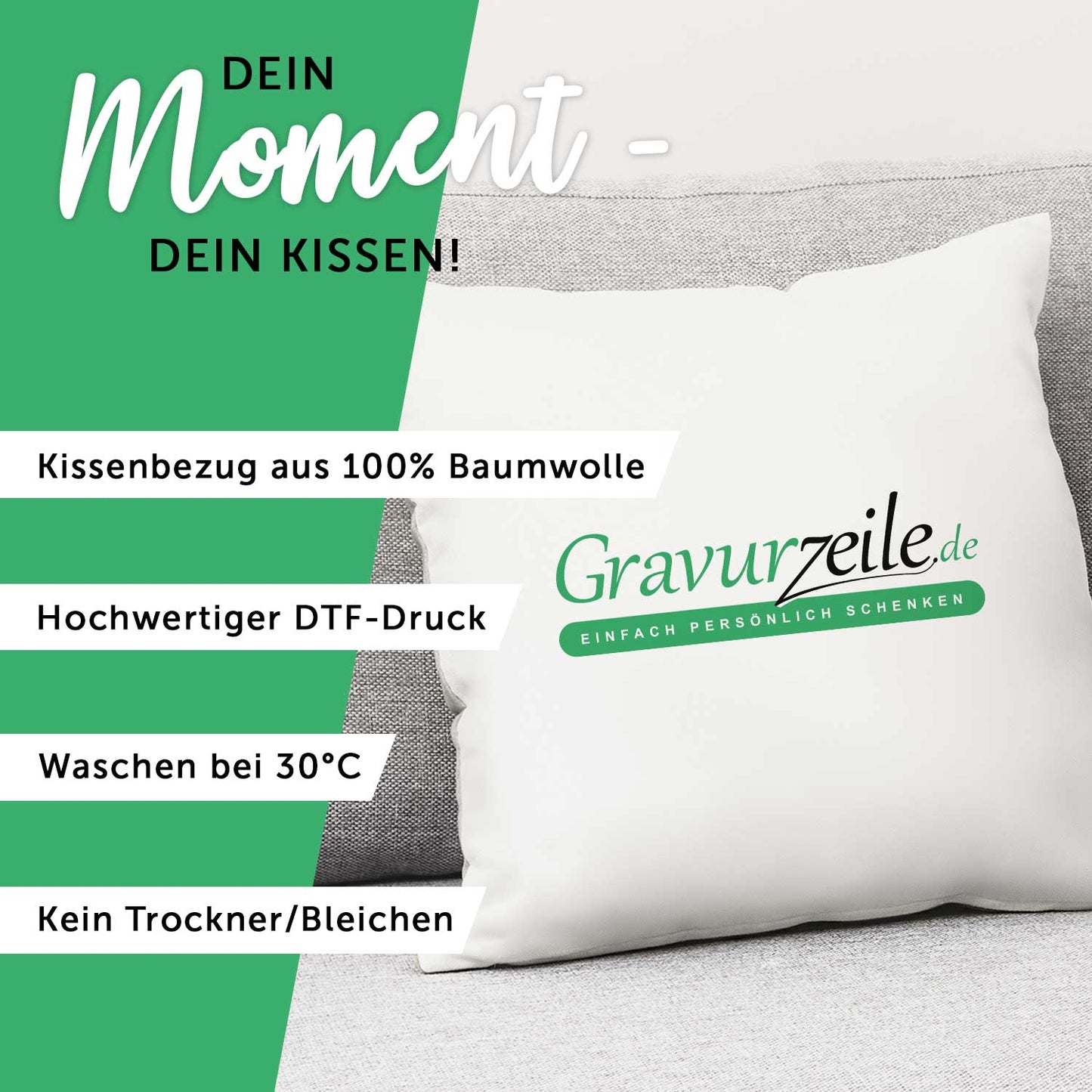 Personalisiertes Kissen mit Motiv - Mr. und Mrs. Right