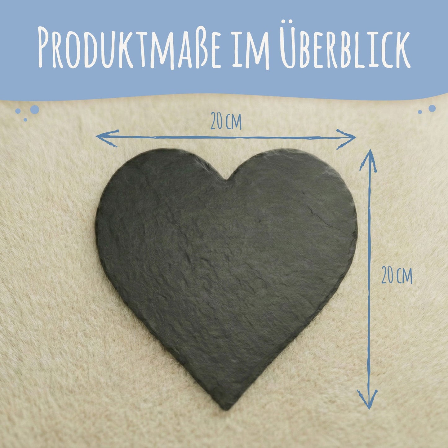 Bedrucktes Schieferherz - Paarfoto - Personalisiertes Geschenk