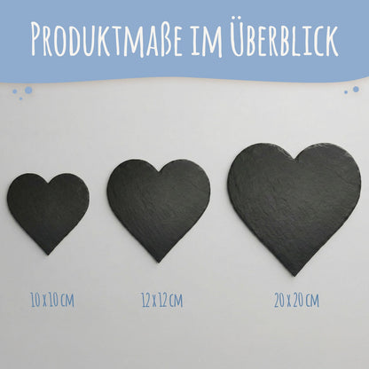 Bedrucktes Schieferherz - Tierfoto - Personalisiertes Geschenk