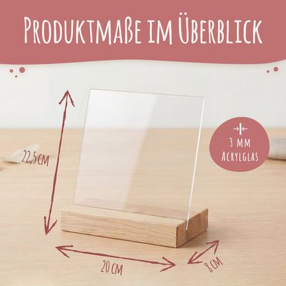 Dein Post als Socialglas mit Foto & Wunschtext - Social Media Geschenk