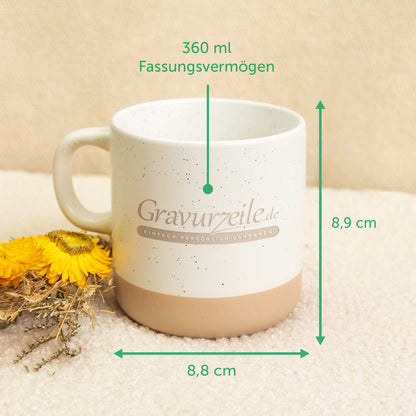 Gravierte Steingut Tasse - Mama hat immer Recht