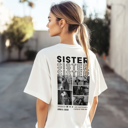 Personalisiertes Oversized T-Shirt - Sister