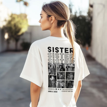 Personalisiertes Oversized T-Shirt - Sister