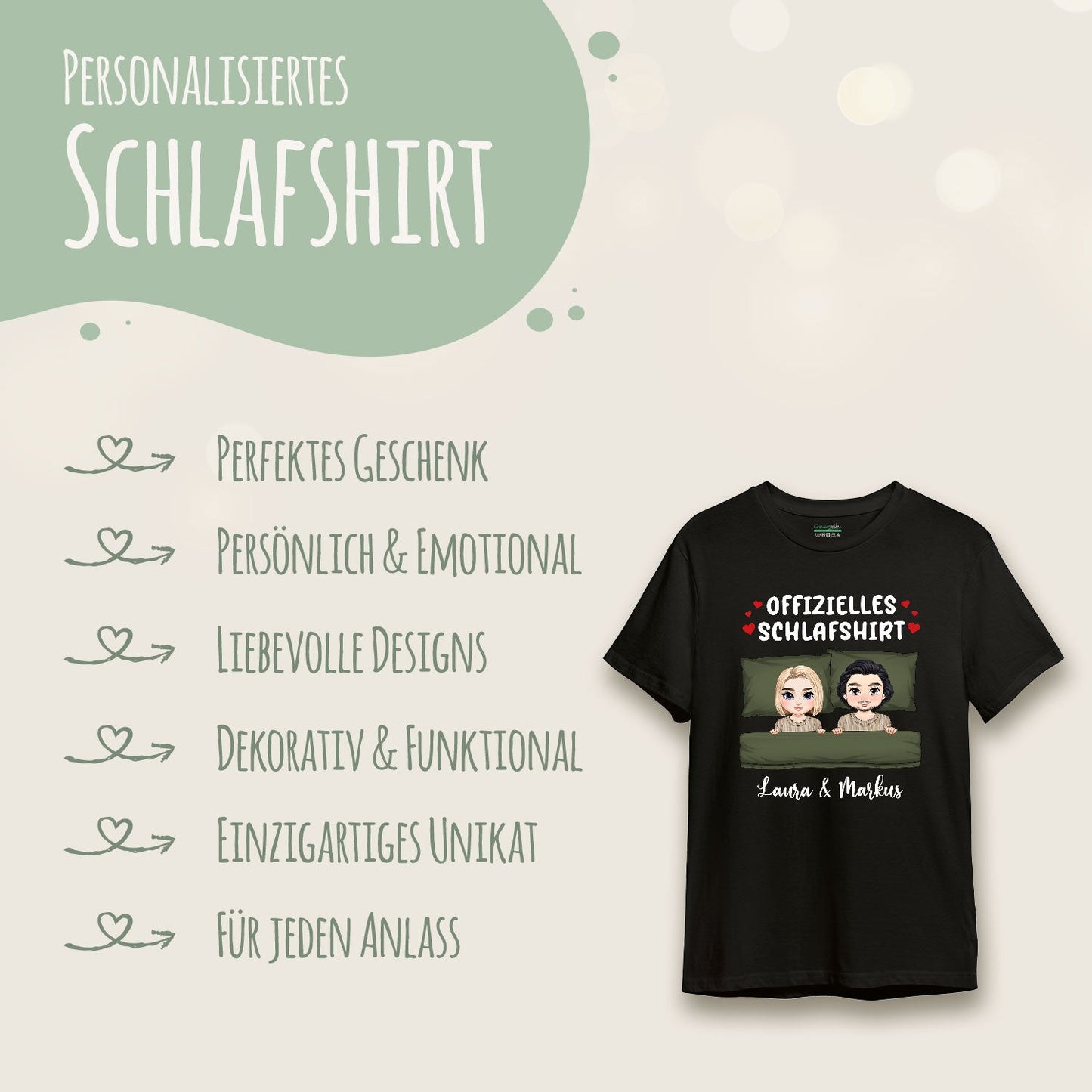 Personalisiertes Oversized T-Shirt - Offizielles Schlafshirt