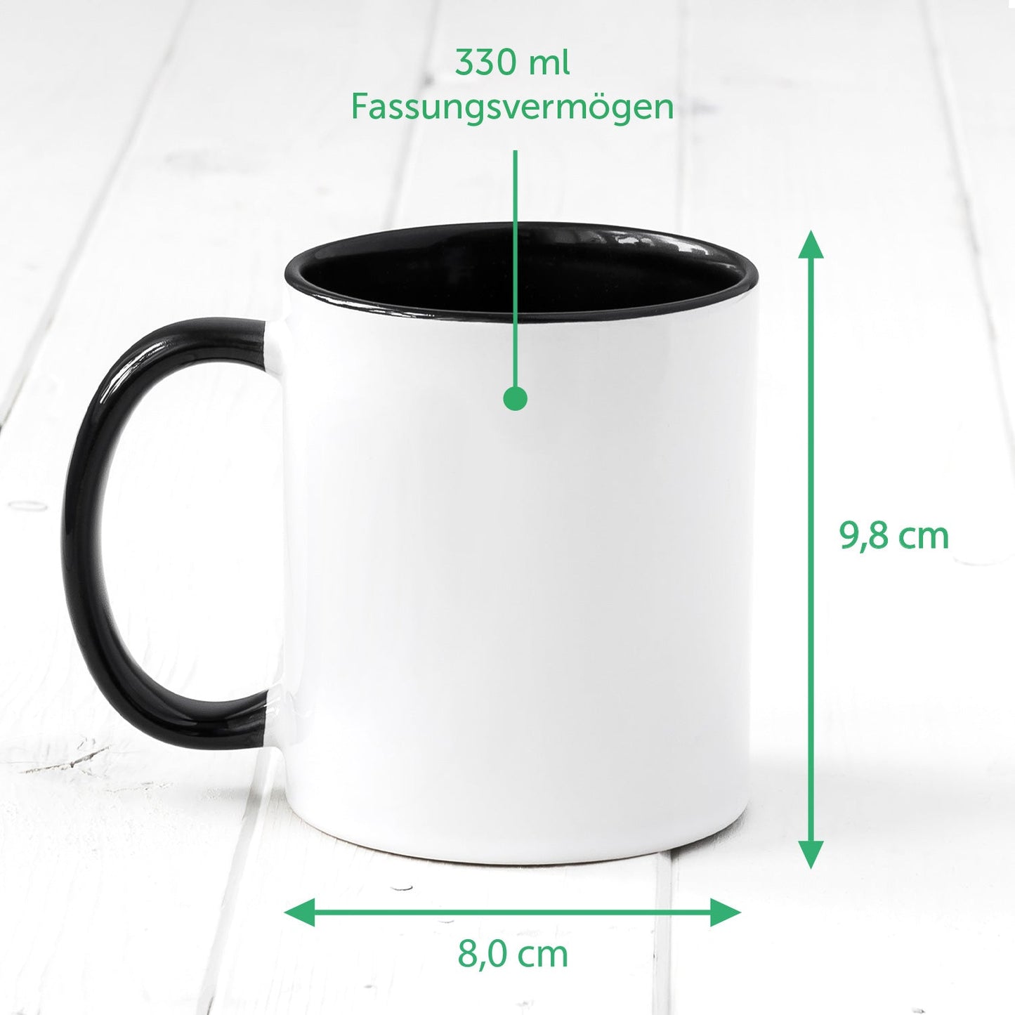 Bedruckte Tasse mit Spruch - "Klar bin ich nett"