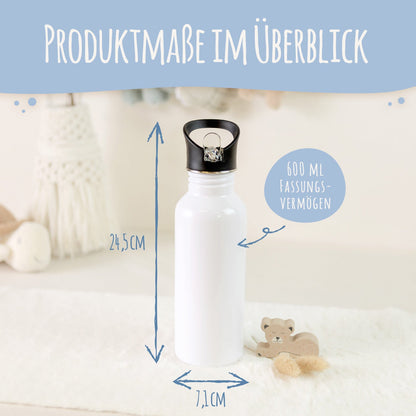 Bedruckte Trinkflasche aus Edelstahl - Meerjungfrau