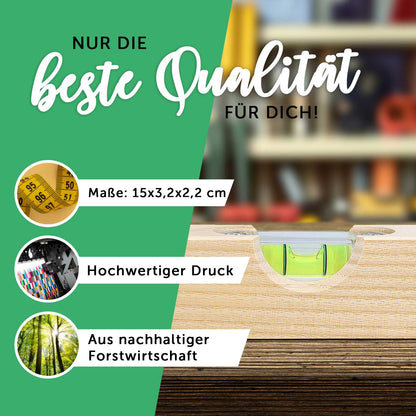 Bedruckte Wasserwaage zur Hochzeit - Haussegen