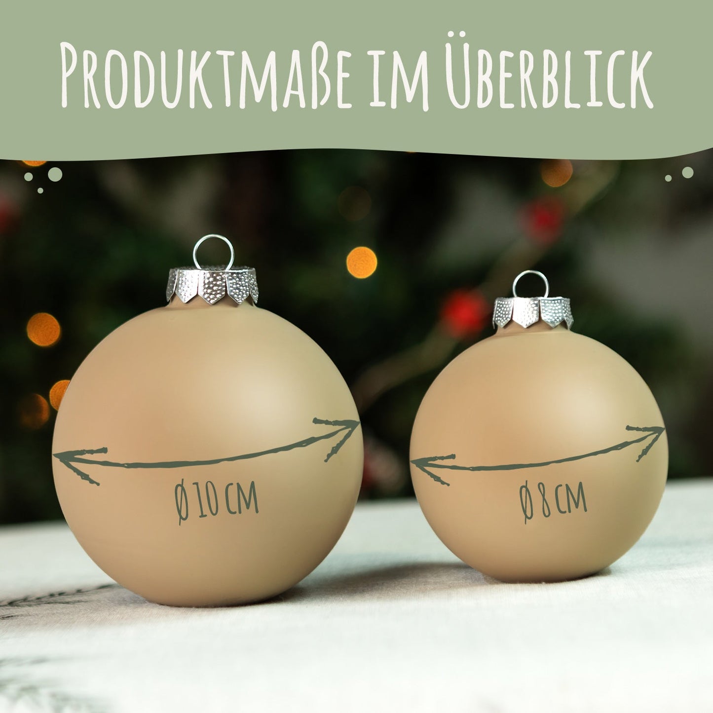 Gravierte Weihnachtskugel - Mein erstes Weihnachten