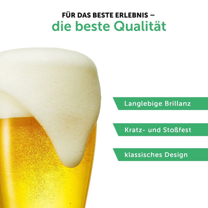Leonardo Weizenglas "Glück auf" Schlägel + Eisen mit Namen