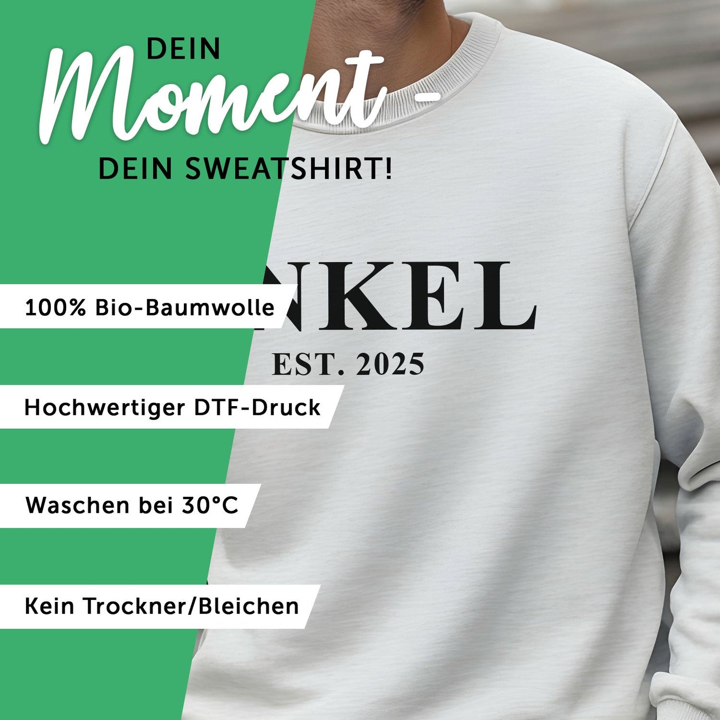 Personalisiertes Sweatshirt - Schriftzug